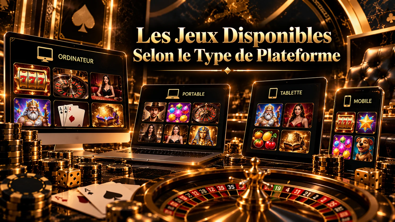 Les Jeux Disponibles Selon le Type de Plateforme